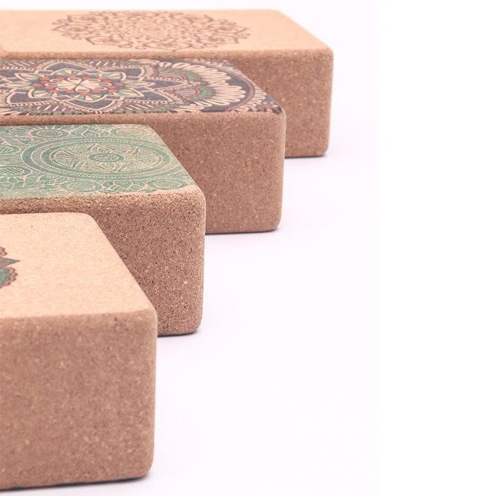 Olivenorma Soft Non-Slip Premium Mandala Cork Yoga Block - image 14