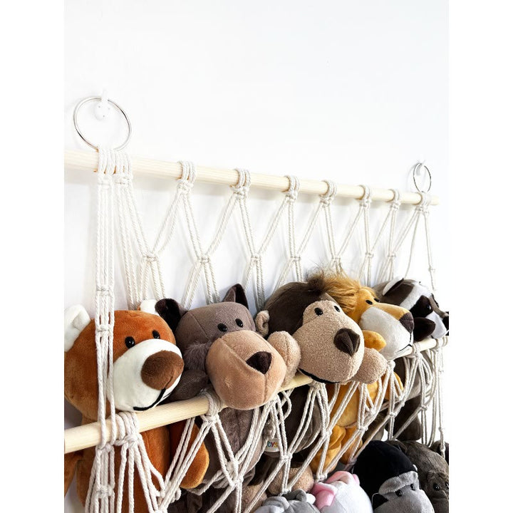 Olivenorma Handmade Cotton Rope Doll Storage Rack Wall Decor - image 5
