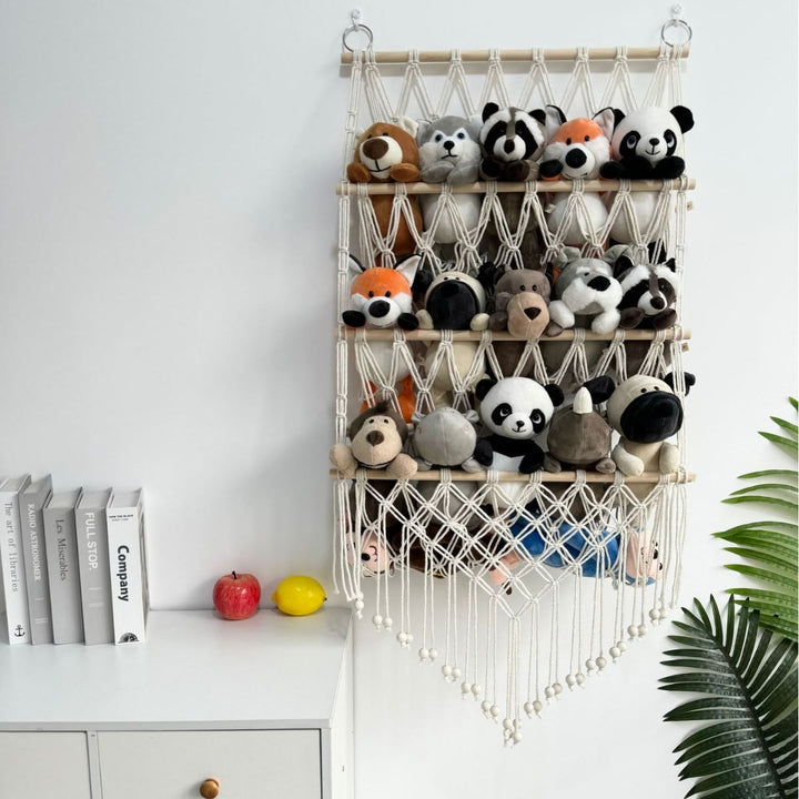 Olivenorma Handmade Cotton Rope Doll Storage Rack Wall Decor - image 0