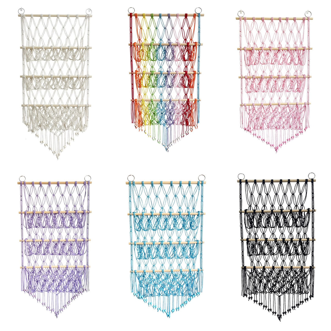 Olivenorma Handmade Cotton Rope Doll Storage Rack Wall Decor - image 20