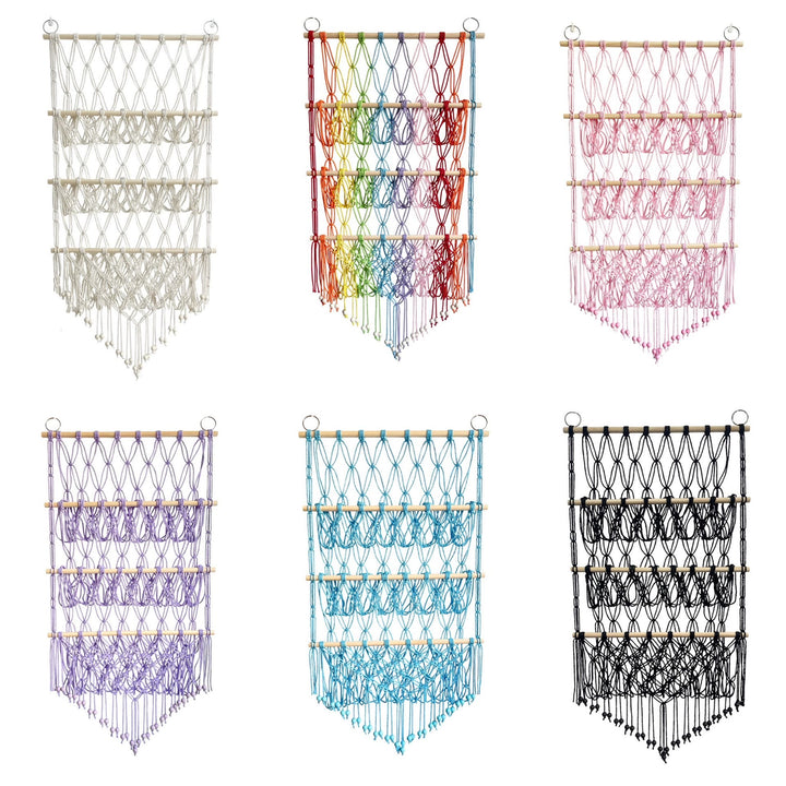Olivenorma Handmade Cotton Rope Doll Storage Rack Wall Decor - image 20