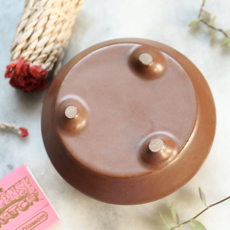 Olivenorma Ceramic Round Incense Burning Crystal Cleansing Bowl - image 3