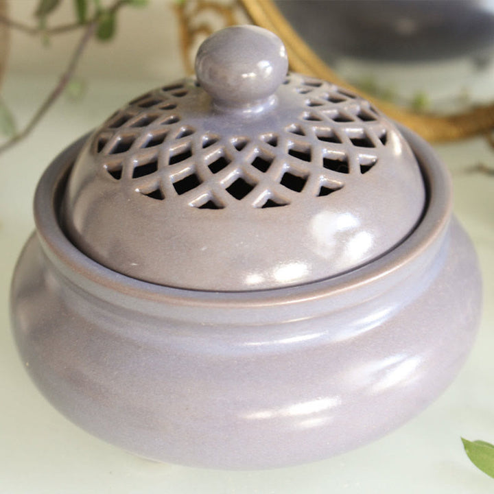 Olivenorma Mandala Ceramic Crystal Cleansing Smudging Bowl - image 2