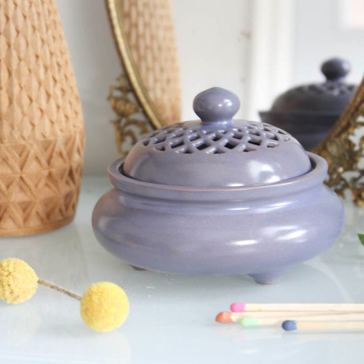 Olivenorma Mandala Ceramic Crystal Cleansing Smudging Bowl - image 3