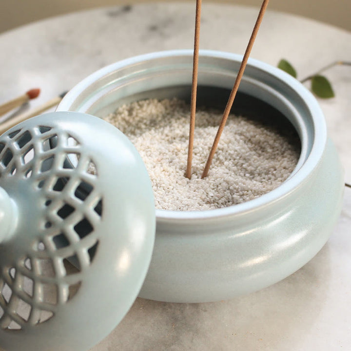 Olivenorma Ceramic Incense Burner Incense Smudging Bowl - image 3
