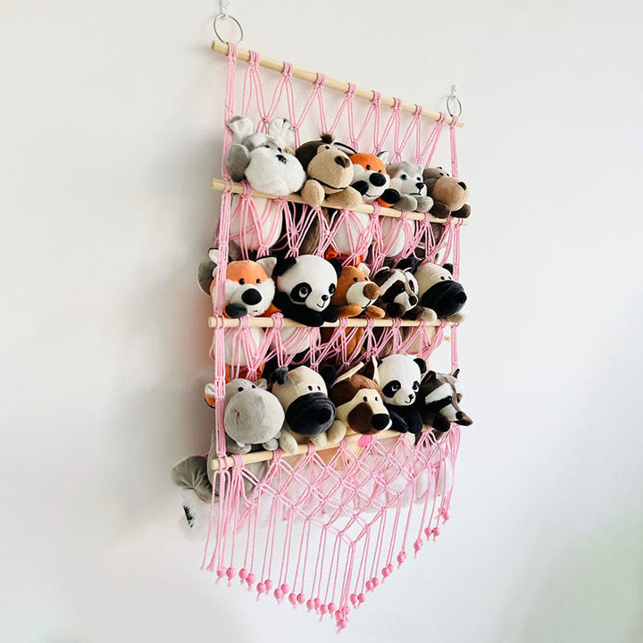 Olivenorma Handmade Cotton Rope Doll Storage Rack Wall Decor - image 10