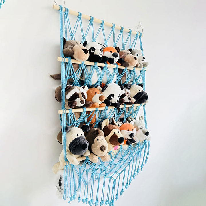 Olivenorma Handmade Cotton Rope Doll Storage Rack Wall Decor - image 13
