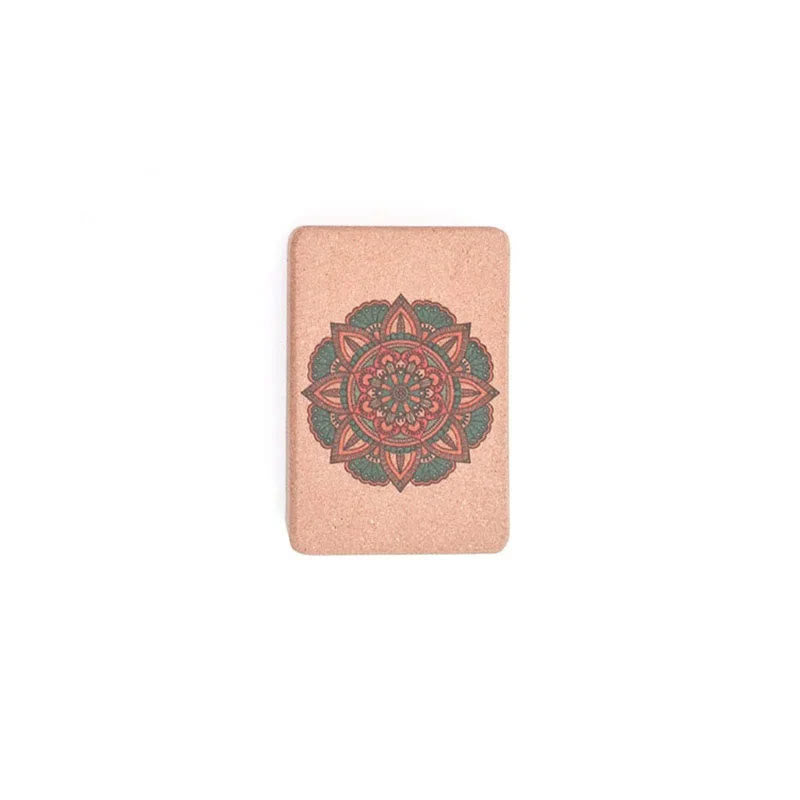 Olivenorma Soft Non-Slip Premium Mandala Cork Yoga Block - Style #C - image 7