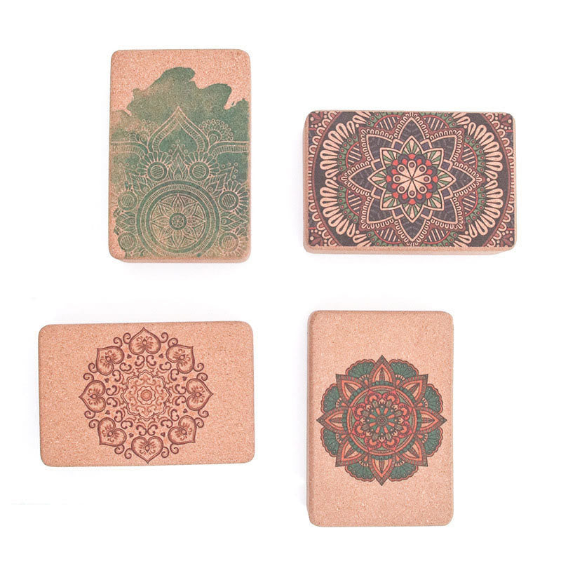 Olivenorma Soft Non-Slip Premium Mandala Cork Yoga Block - image 11