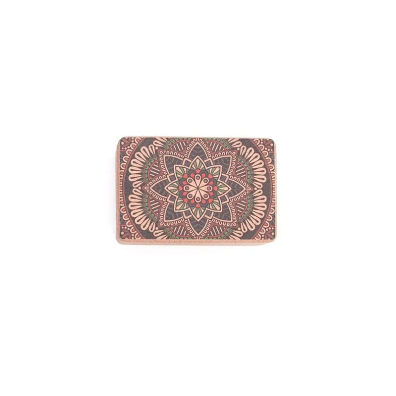 Olivenorma Soft Non-Slip Premium Mandala Cork Yoga Block - Style #B - image 5