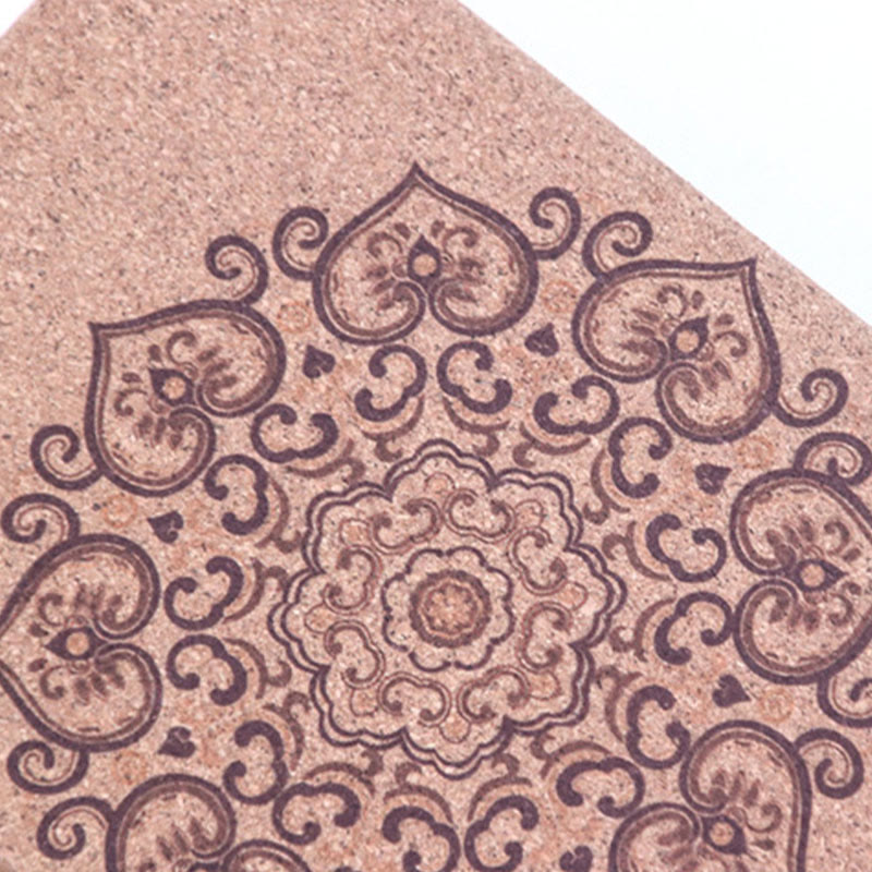 Olivenorma Soft Non-Slip Premium Mandala Cork Yoga Block - image 2