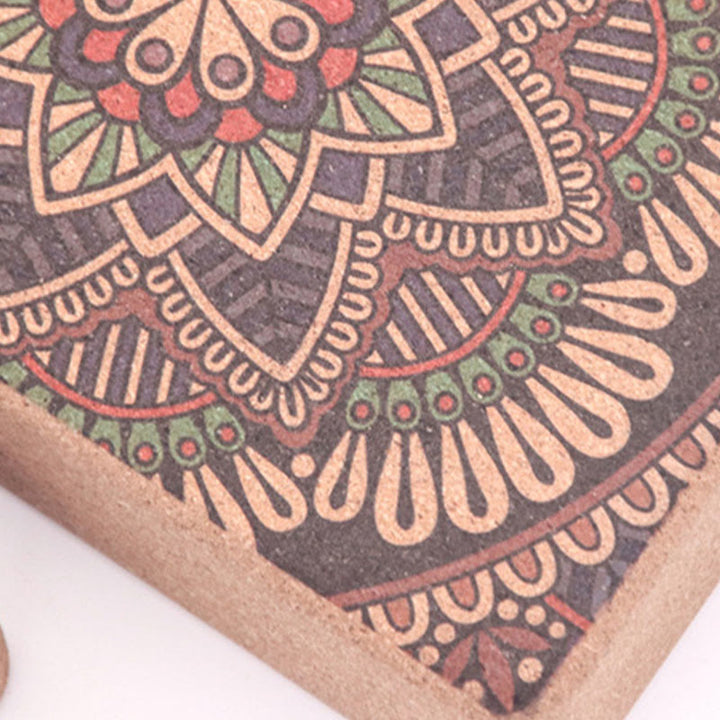 Olivenorma Soft Non-Slip Premium Mandala Cork Yoga Block - image 6