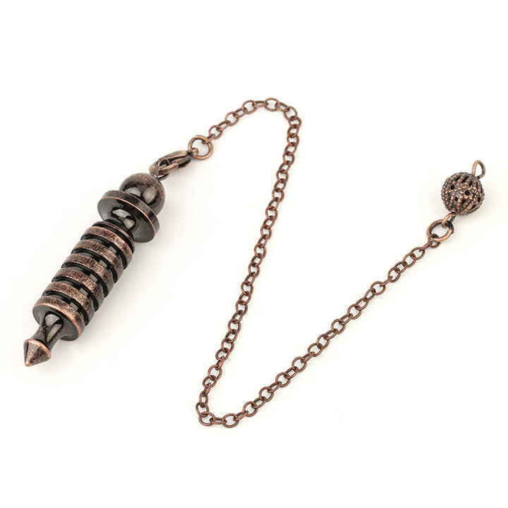 Olivenorma Double ISIS Metal Dowsing Healing Pendulum - Bronze - image 1