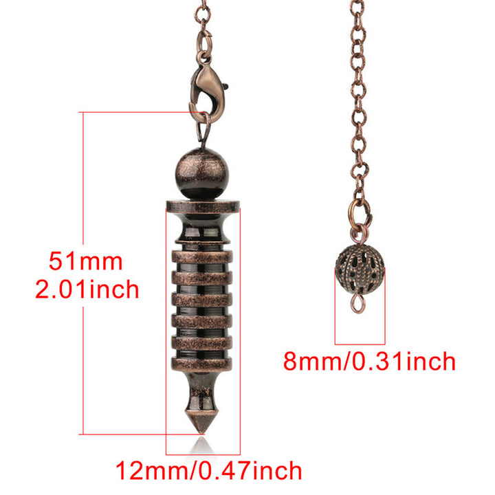 Olivenorma Double ISIS Metal Dowsing Healing Pendulum - image 3