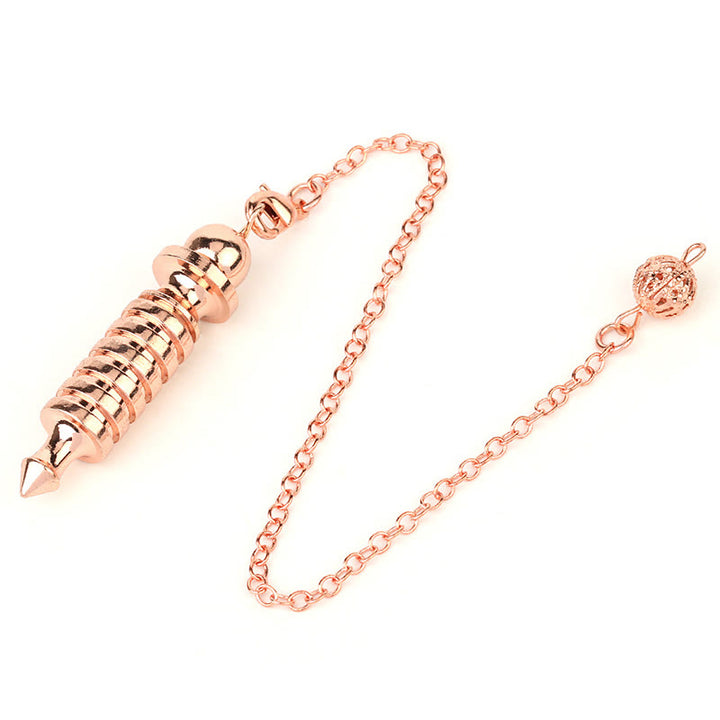 Olivenorma Double ISIS Metal Dowsing Healing Pendulum - Rose Gold - image 6