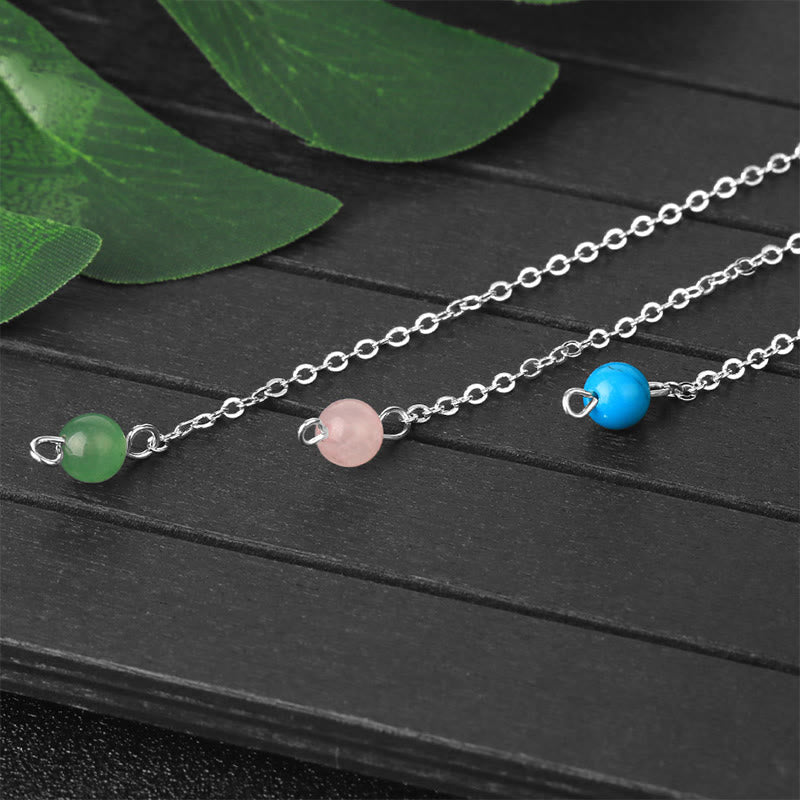 Olivenorma OM Symbol Natural Gemstone Faceted Pendulum - image 48