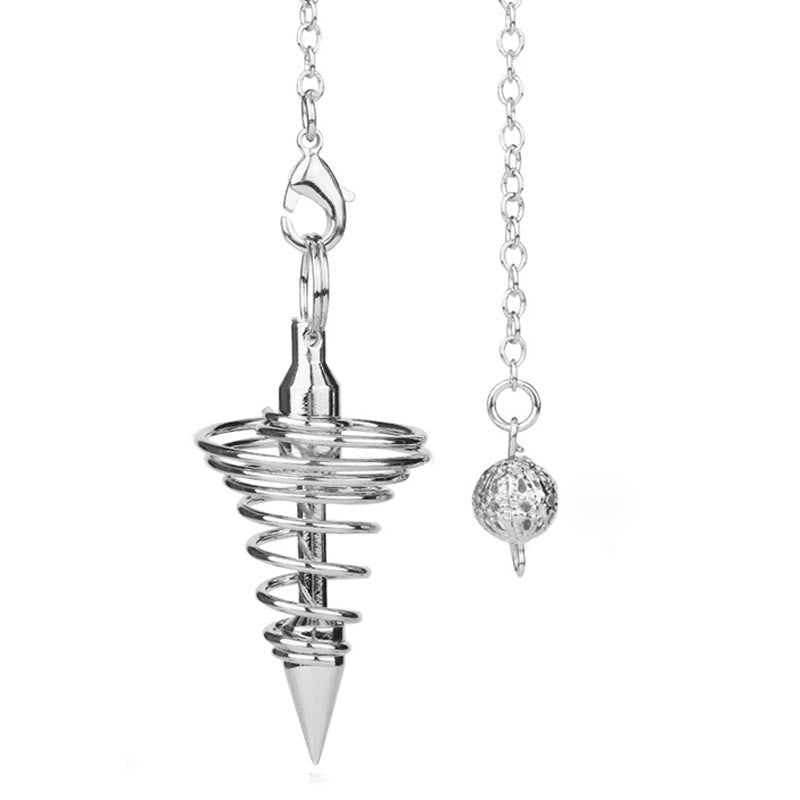Olivenorma Metal Spiral Reiki Healing Pendulum Chain - image 6