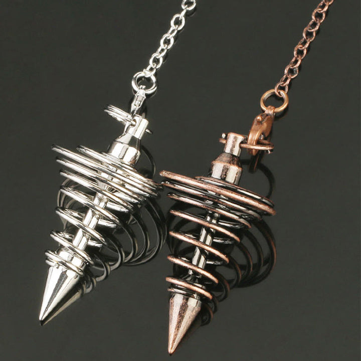 Olivenorma Metal Spiral Reiki Healing Pendulum Chain - image 9