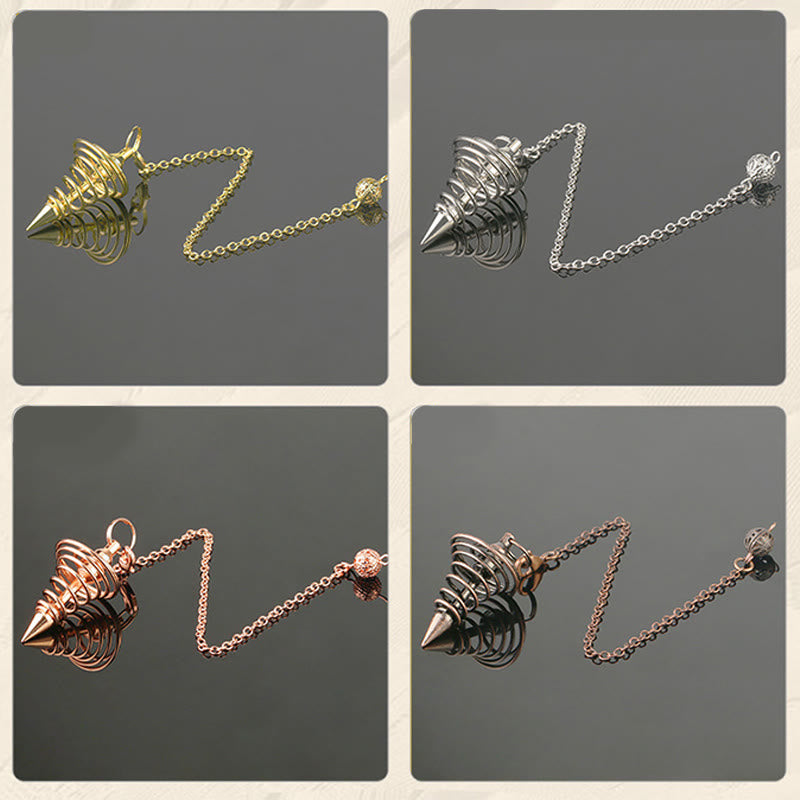 Olivenorma Metal Spiral Reiki Healing Pendulum Chain - image 8