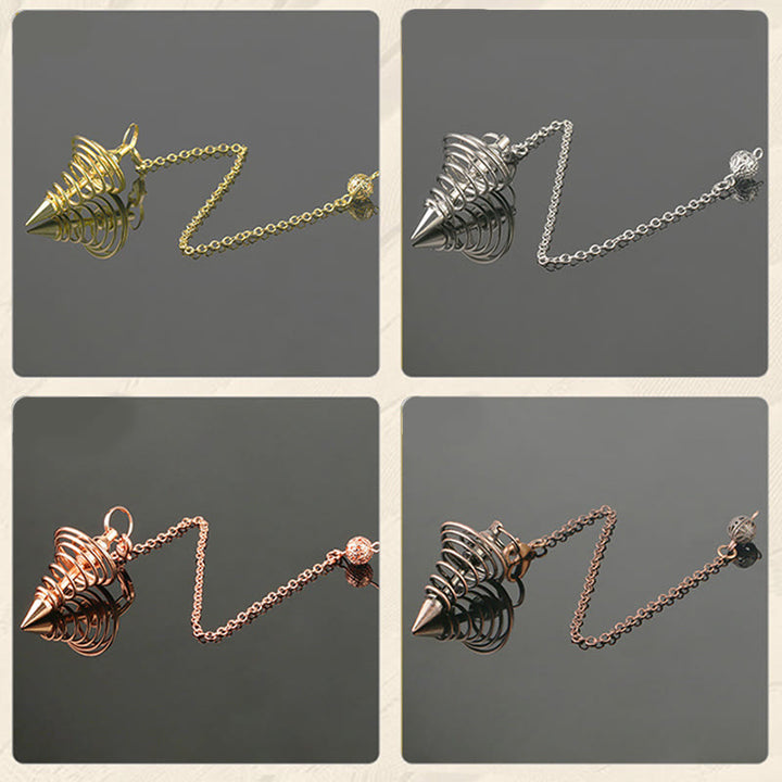 Olivenorma Metal Spiral Reiki Healing Pendulum Chain - image 8