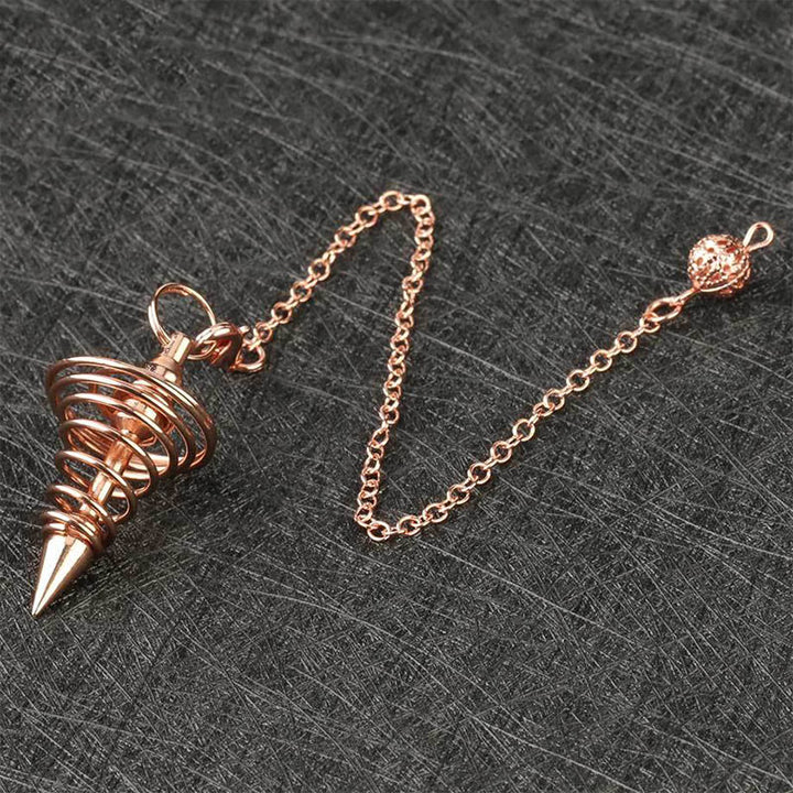 Olivenorma Metal Spiral Reiki Healing Pendulum Chain - image 4