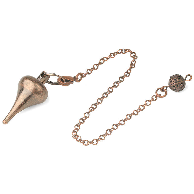 Olivenorma Metal Water Drop Healing Divination Pendulum - Bronze - image 1