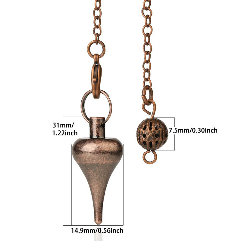 Olivenorma Metal Water Drop Healing Divination Pendulum - image 5