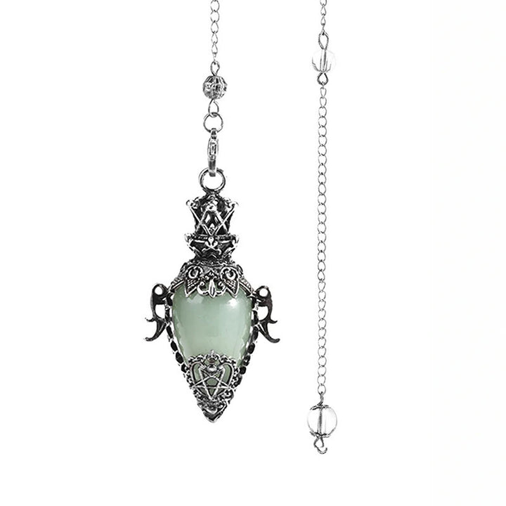 Olivenorma Natural Crystal Waterdrop-Shaped Dowsing Divination Healing Gemstone Pendulum - image 12