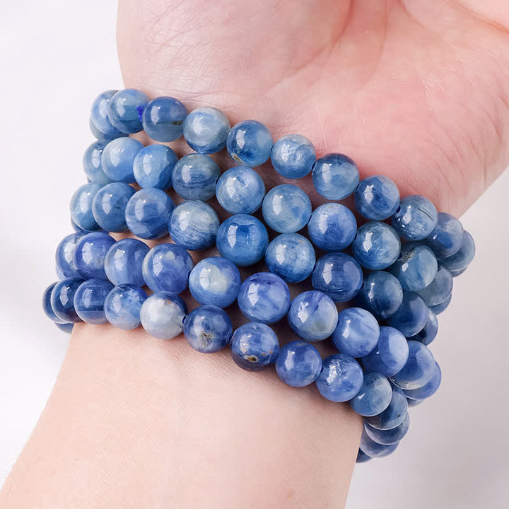 Olivenorma 8/9mm Natural Kyanite Beaded Bracelet - image 1