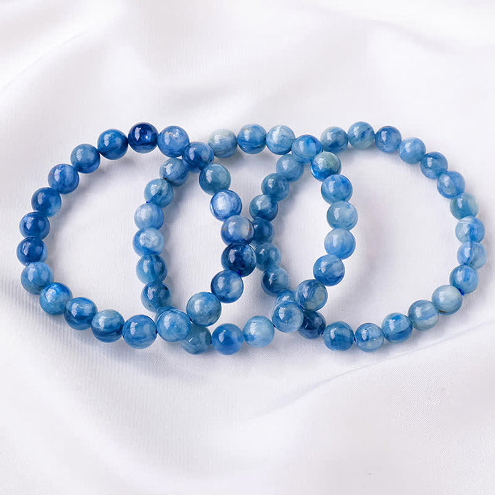 Olivenorma 8/9mm Natural Kyanite Beaded Bracelet - image 3