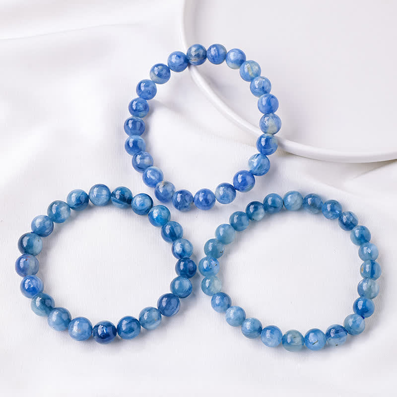 Olivenorma 8/9mm Natural Kyanite Beaded Bracelet - image 2