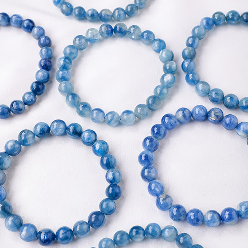 Olivenorma 8/9mm Natural Kyanite Beaded Bracelet - image 6