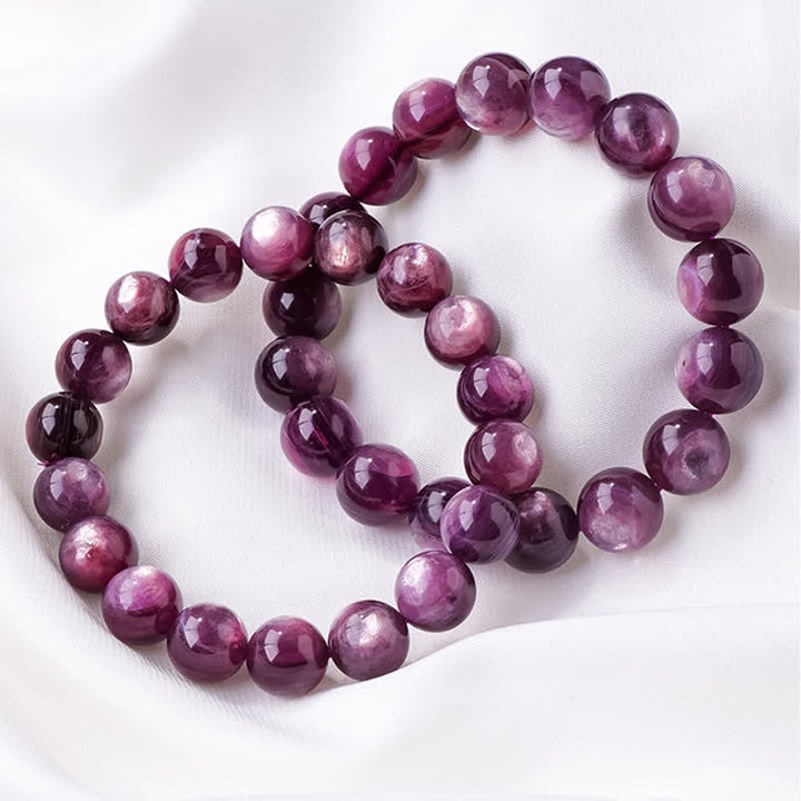 Olivenorma 9/12mm Natural Amethyst Beaded Bracelet - image 3