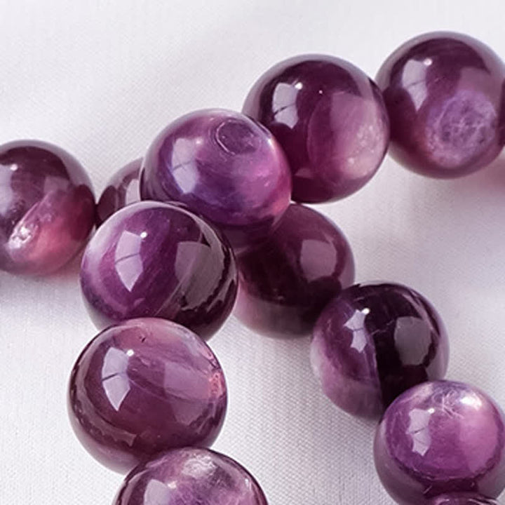 Olivenorma 9/12mm Natural Amethyst Beaded Bracelet - image 7