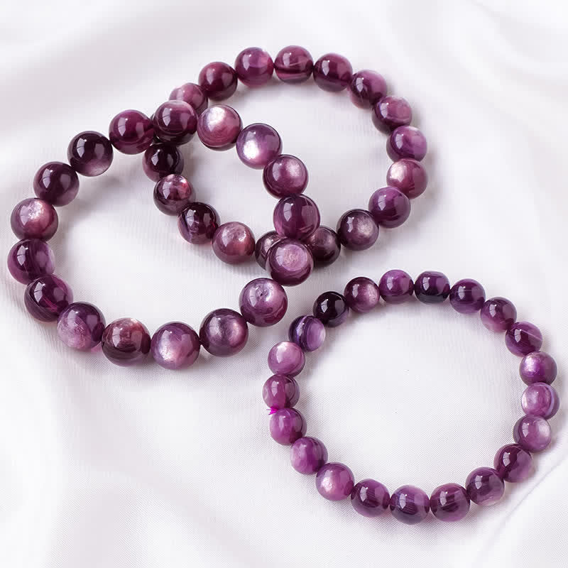 Olivenorma 9/12mm Natural Amethyst Beaded Bracelet - image 4