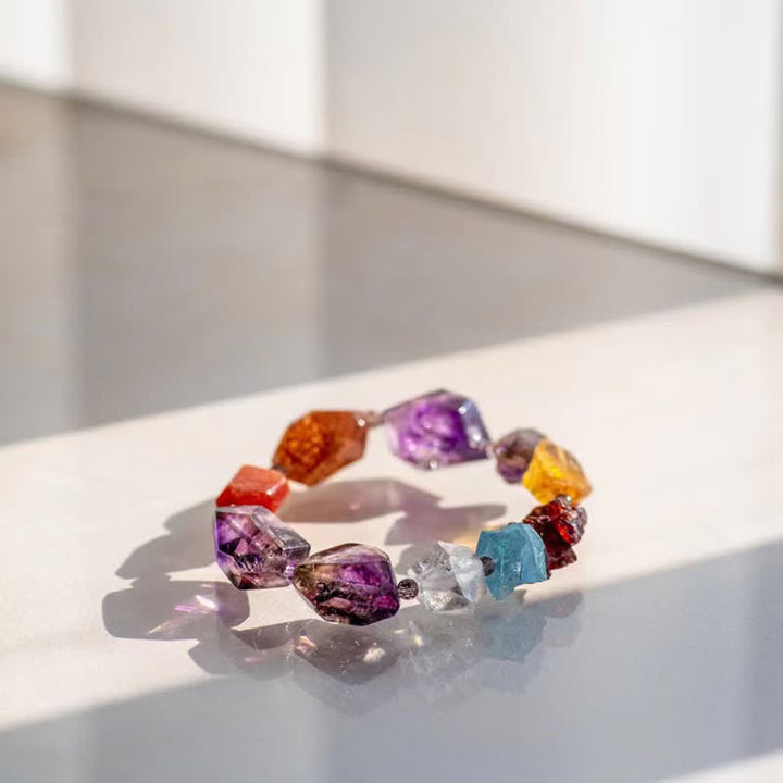 Olivenorma Natural Super Seven Crystal Beaded Bracelet - Super Seven Crystal - image 0