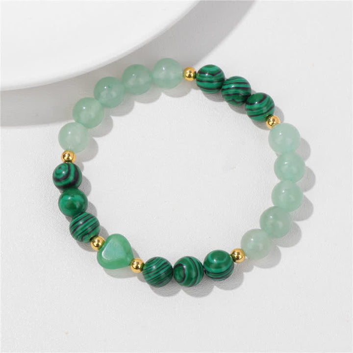 Olivenorma Natural Stone Heart Beaded Bracelet - image 4