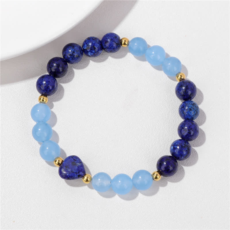 Olivenorma Natural Stone Heart Beaded Bracelet - image 9