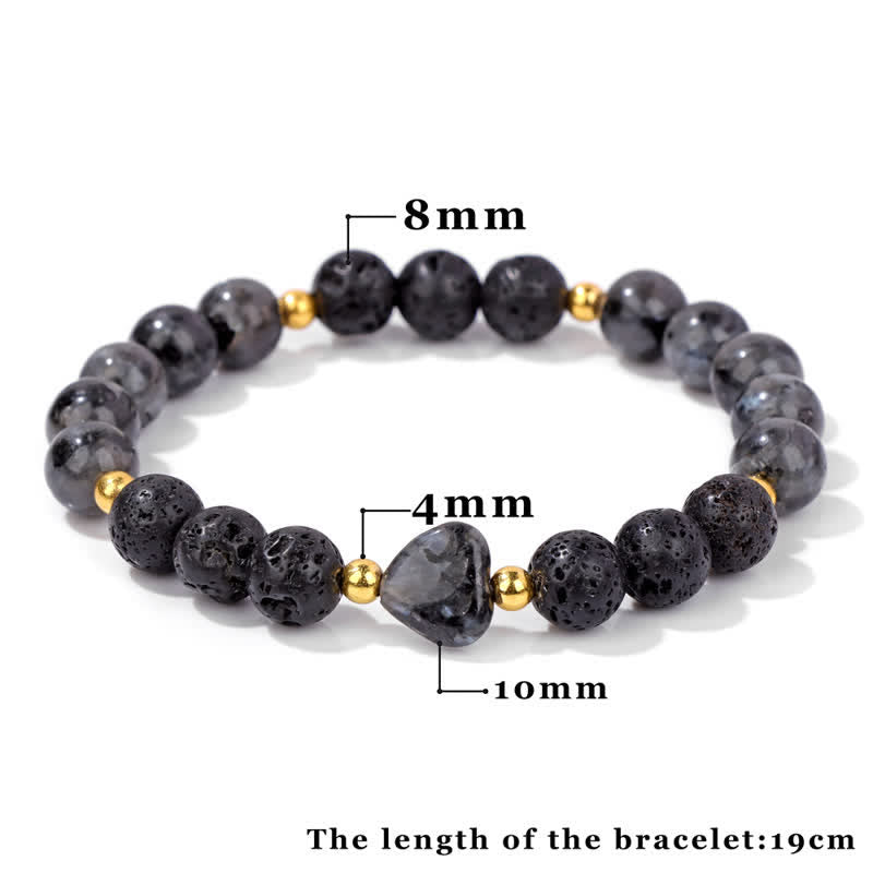 Olivenorma Natural Stone Heart Beaded Bracelet - image 21