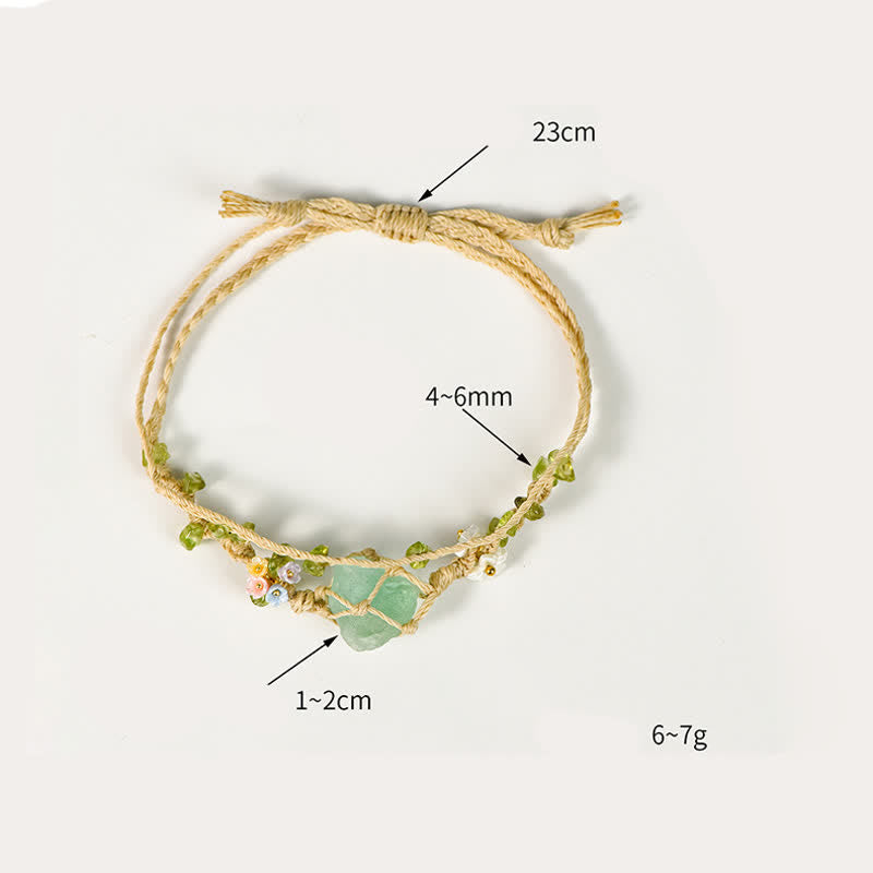 Olivenorma Natural Crystal Single Stone Braided Bracelet - image 10