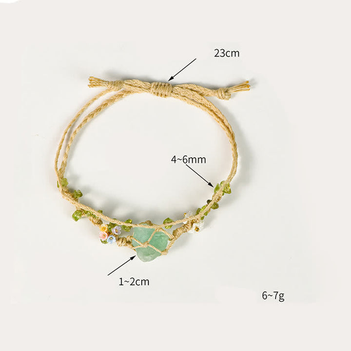 Olivenorma Natural Crystal Single Stone Braided Bracelet - image 10