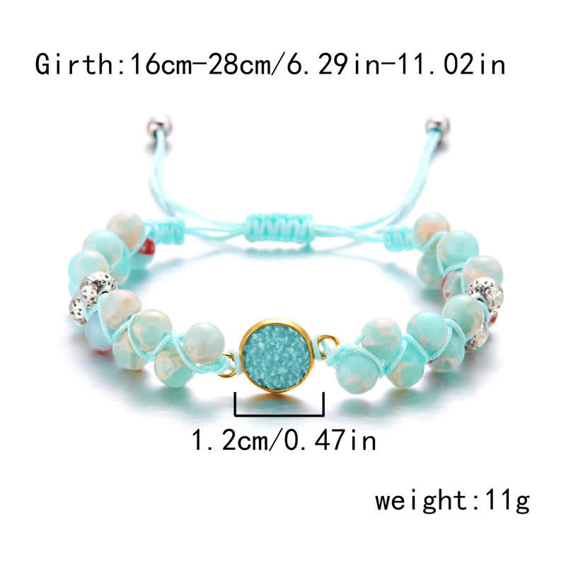 Olivenorma Natural Emperor Stone Braided Double Bracelet - image 4