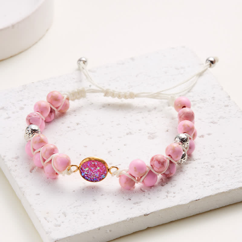 Olivenorma Natural Emperor Stone Braided Double Bracelet - image 16