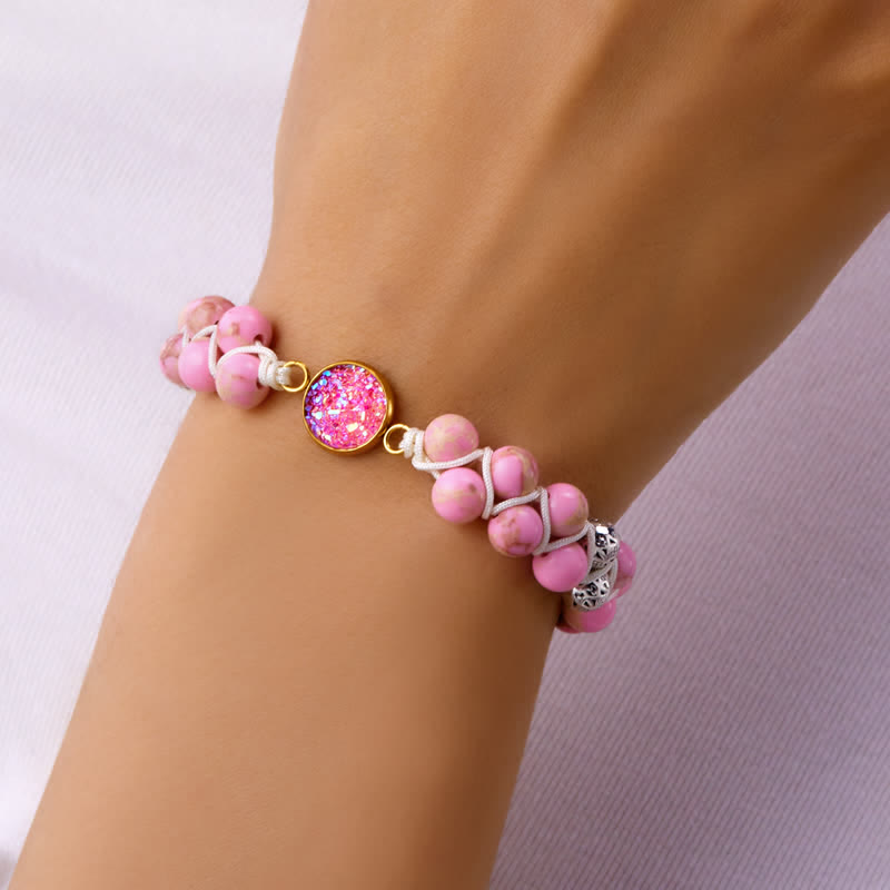 Olivenorma Natural Emperor Stone Braided Double Bracelet - image 17