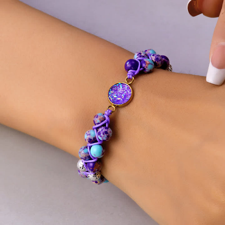 Olivenorma Natural Emperor Stone Braided Double Bracelet - image 21