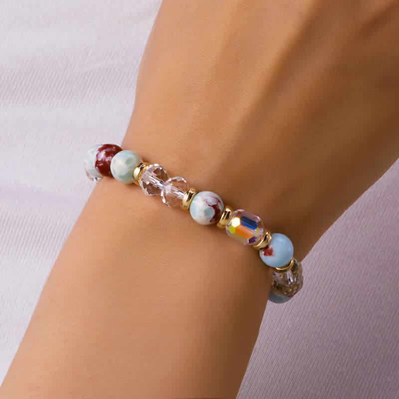 Olivenorma Colorful Natural Stone Crystal Twelve Zodiac Bracelet - image 16