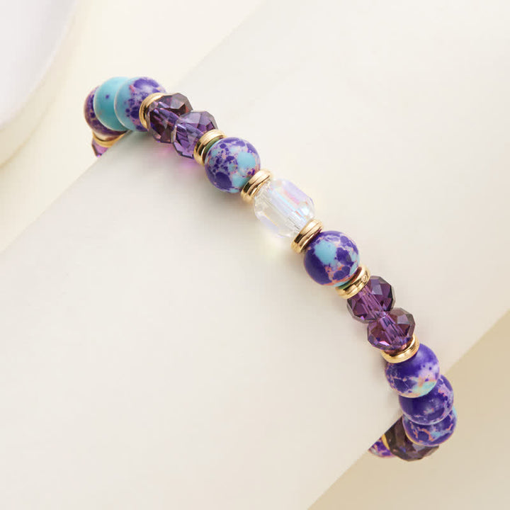 Olivenorma Colorful Natural Stone Crystal Twelve Zodiac Bracelet - image 32