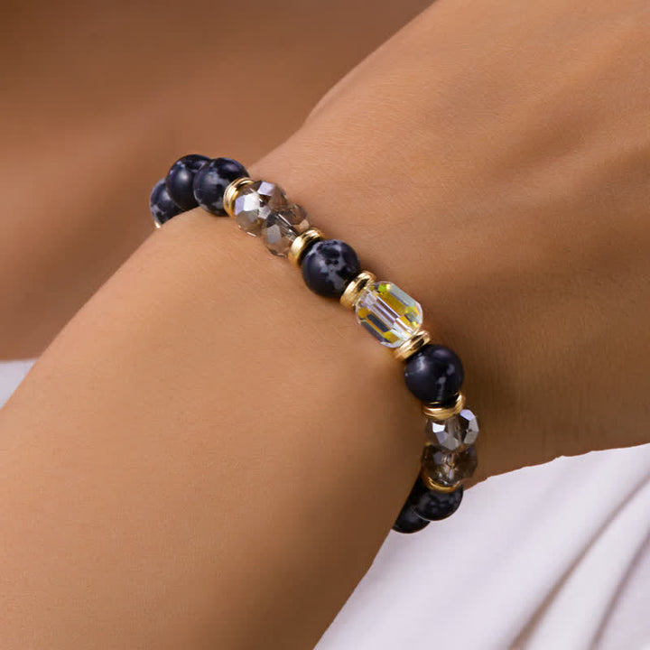 Olivenorma Colorful Natural Stone Crystal Twelve Zodiac Bracelet - image 22