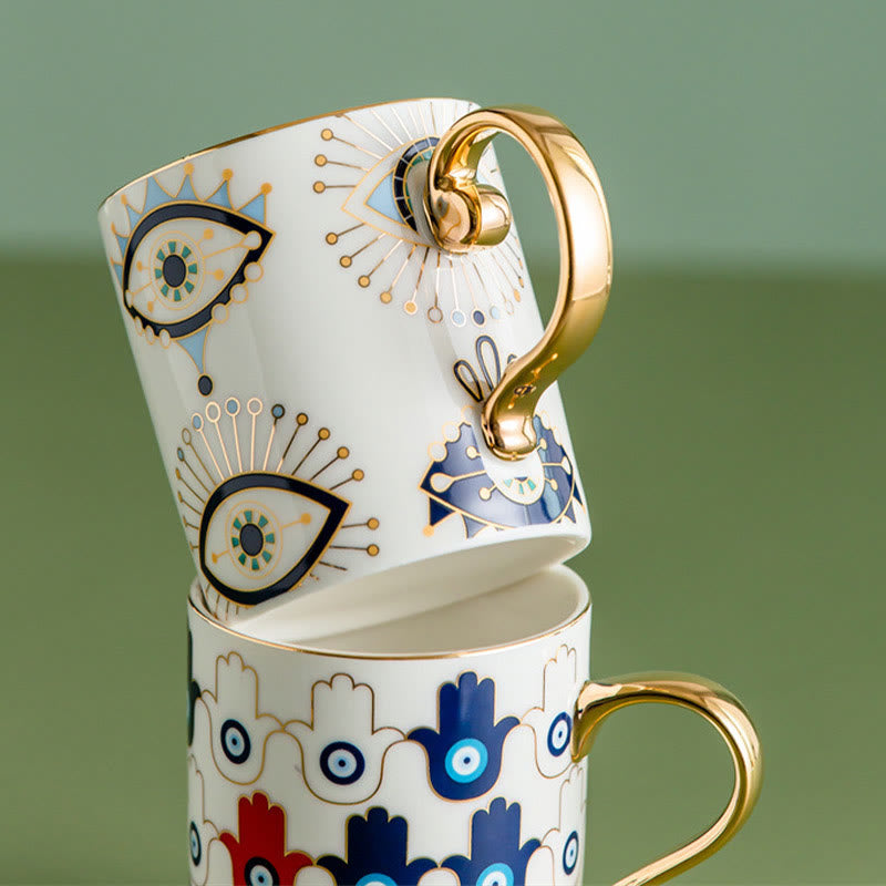 Olivenorma Evil Eye Ceramic Coffee Mug Tea Cup - image 9