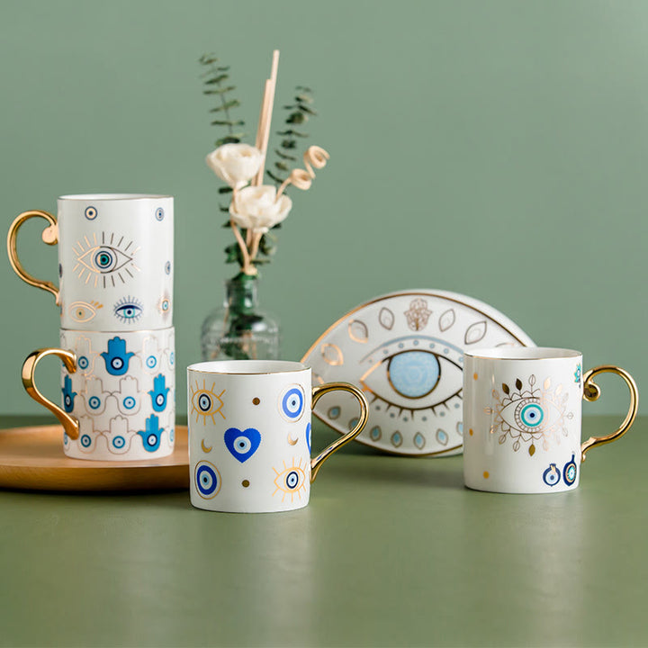 Olivenorma Evil Eye Ceramic Coffee Mug Tea Cup - image 0